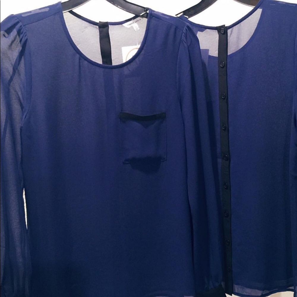 Navy Blouse